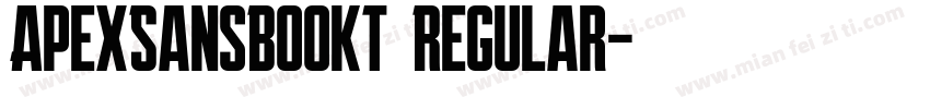 ApexSansBookT Regular字体转换
